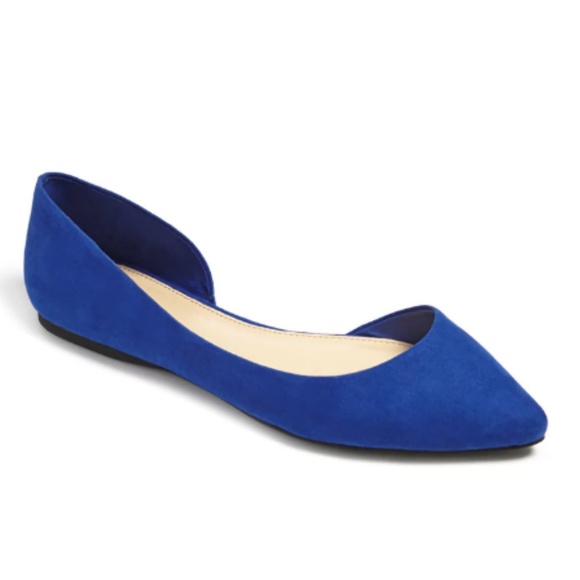 Forever 21 Shoes - Blue Faux Suede Flats